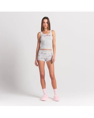 Skims Tank Top And Short Set - White