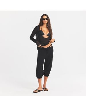 Skims Deep Plunge Top - Black