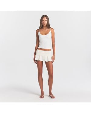Skims Scoop Neck Cami Top - White
