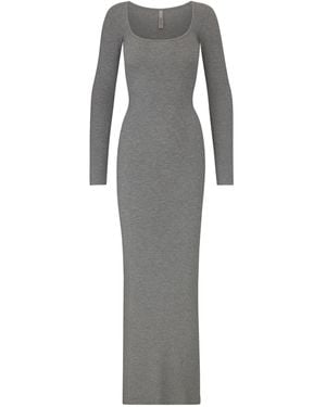 Skims Long Sleeve Dress - Gray