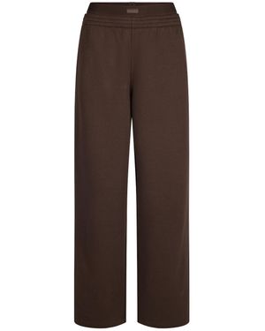 Skims Oversized Double Waistband Pants - Brown