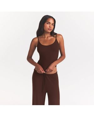 Skims Tank Top Pajama Set - Brown