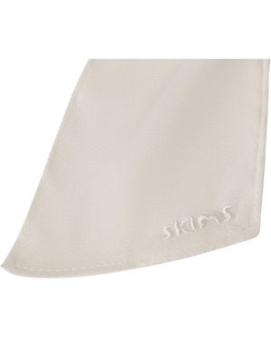 Skims Satin Jumbo Bow Clip - White