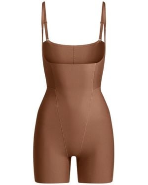 Skims Core Sculpt Functional Mid Thigh Bodysuit - Brown