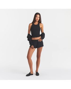 Skims Rib Sleep Tank Top - Black