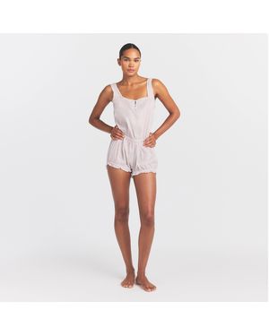 Skims Voile Sleep Onesie (Bodysuit) - Purple