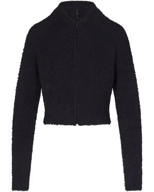 Skims Knit Zip Up Jacket - Blue