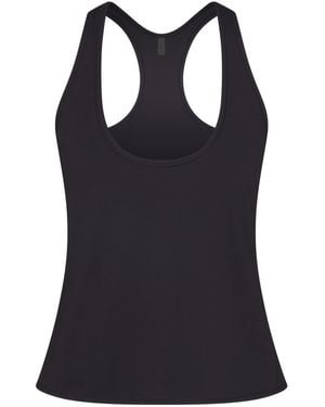 Skims Racer Back Tank Top - Black