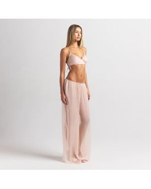 Skims Wide Leg Pants - Natural