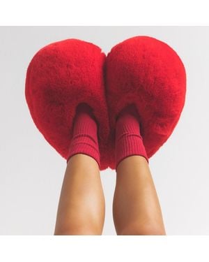 Skims Heart Slipper - Red