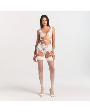 Skims Garter Skirt - White