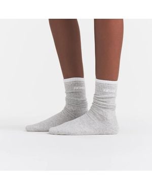 Skims Ribbed Crew Logo Sock - Multicolor
