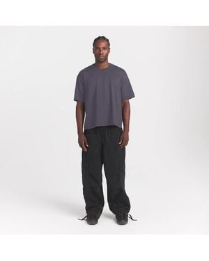 Skims Relaxed Cropped Crewneck - Blue