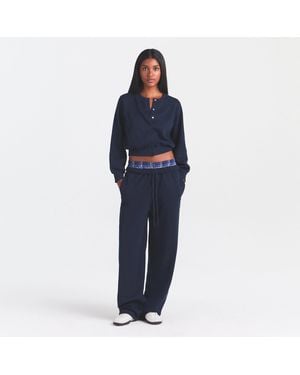 Skims Classic Straight Leg Pants - Blue