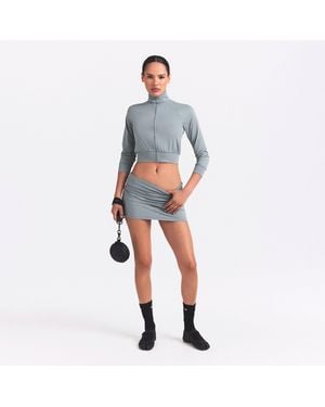 Skims Foldover Skort - Gray