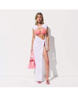 Skims Ultimate Push-Up Tie Back Bikini Top - Red