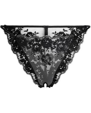 Skims Crotchless String Bikini - Black