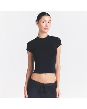 Skims Cropped T-Shirt - Black