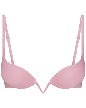 Skims Deep Plunge Push-Up Bra - Pink