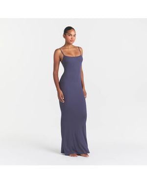 Skims Long Slip Dress - Purple