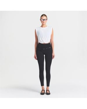 Skims Crop Twist Tank Top - White
