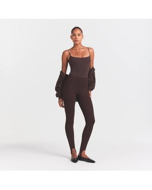 Skims High-Waisted Stirrup Legging - Brown