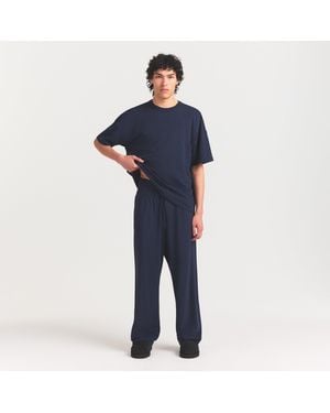 Skims Relaxed Straight Leg Pant - Blue