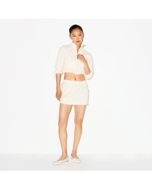 Skims Cropped 3/4 Sleeve Jacket - Natural