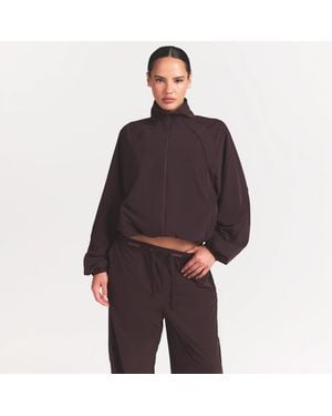 Skims Oversized Track Jacket - Black
