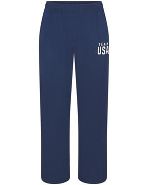Skims Jersey Pajama Olympic Pant - Blue