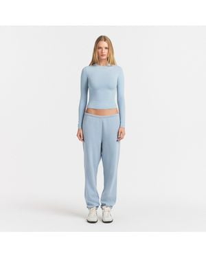 Skims Long Sleeve T-Shirt - Blue