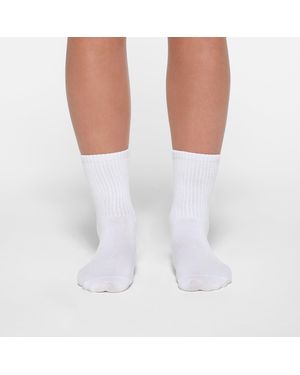 Skims Ribbed Crew Sock - Black