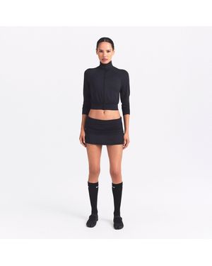 Skims Cropped Track Jacket - Blue