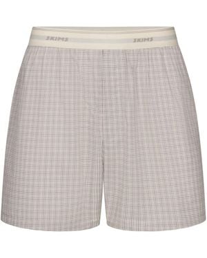 Skims Logo Band Boxer - Gray