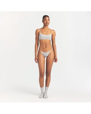 Skims Pointelle Scoop Bralette - Orange