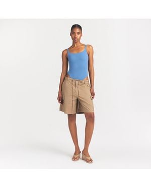 Skims Square Neck Bodysuit - Blue