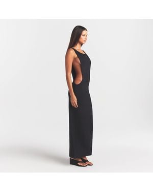 Skims Cut Out Long Dress - Black