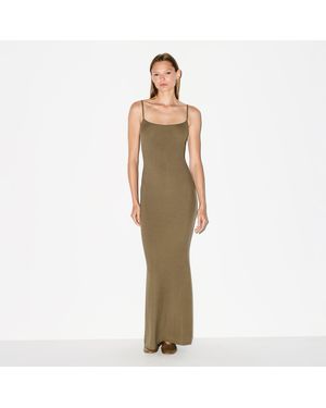 slim fit dress slacks SKIMS Soft Lounge Slip Dress