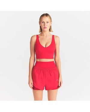 Skims V-Neck Bra Top - Red