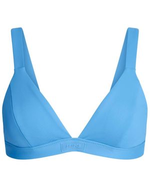 Skims Fixed Triangle Bikini Top - Blue