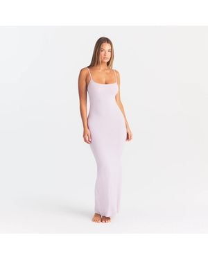 Skims Long Slip Dress - Purple