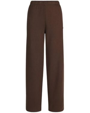 Skims Classic Straight Leg Pants - Brown