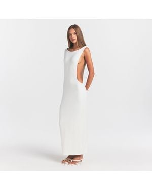 Skims Cut Out Long Dress - White