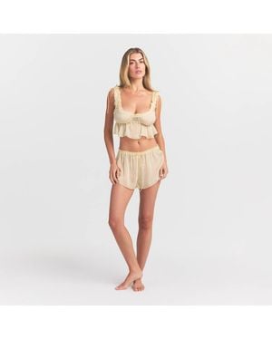 Skims Babydoll And Short Set - Natural