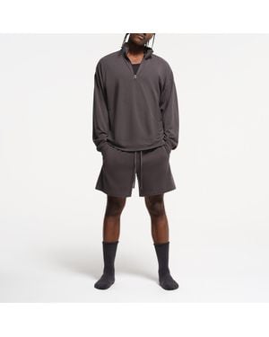 Skims Relaxed Quarter Zip Pullover - Blue