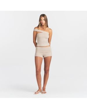Skims Foldover Short - White