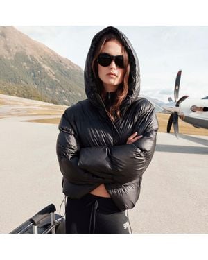 Skims Hooded Jacket - Black