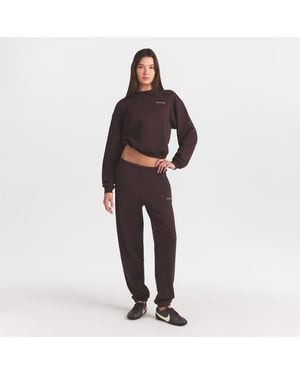 Skims Jogger Pants With Embossed Logo - Black