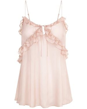 Skims Tie Front Slip Dress - Pink