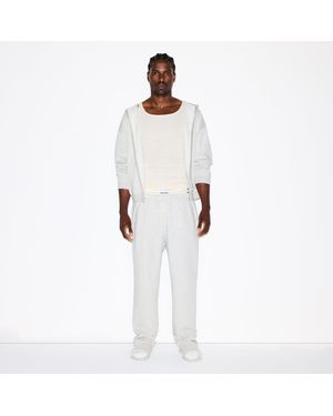 Skims Fleece Straight Leg Lounge Pants - Gray